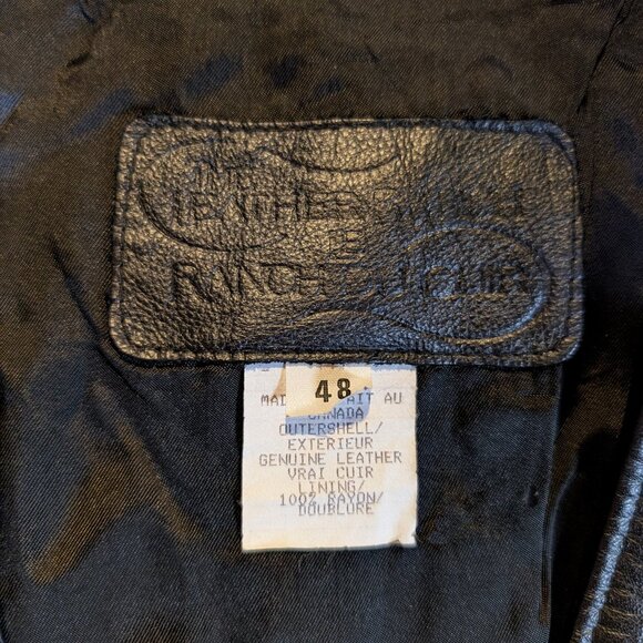 The Leather Ranch Size 48 Black Leather - Picture 6 of 6